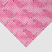 Japanse kat - Fuchsia roze batik Tissuepapier (Detail)