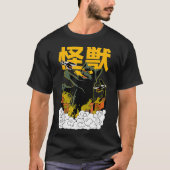 Japanse kat Japan Kaiju Monster Manga goku T-shirt (Voorkant)