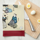  Japanse kat Jugglers Ukiyo-e Art Theedoek