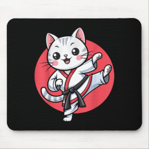 Japanse Kat Karate Kawaii Jiu Jitsu Vrouwen Meisje Muismat