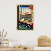 Japanse Kat Meester Kunstprint Witte Kat Poster (Keuken)