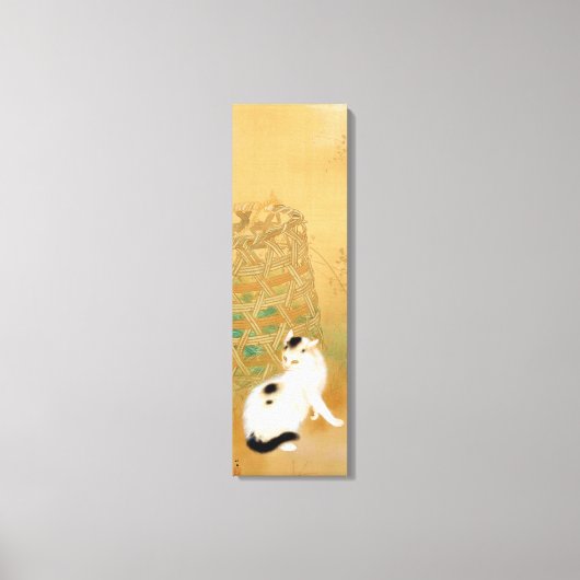 Japanse kat, Takeuchi Seihō, Japanse kunst Canvas Afdruk (Voorkant)
