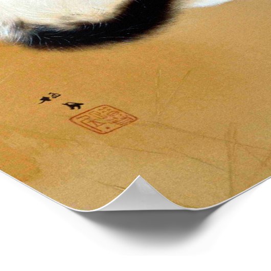 Japanse kat, Takeuchi Seihō, Japanse kunst Poster (Hoek)
