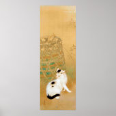 Japanse kat, Takeuchi Seihō, Japanse kunst Poster (Voorkant)