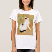 Japanse kat, Takeuchi Seihō, Japanse kunst T-shirt (Voorkant)