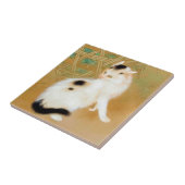 Japanse kat, Takeuchi Seihō, Japanse kunst Tegeltje (Zijkant)