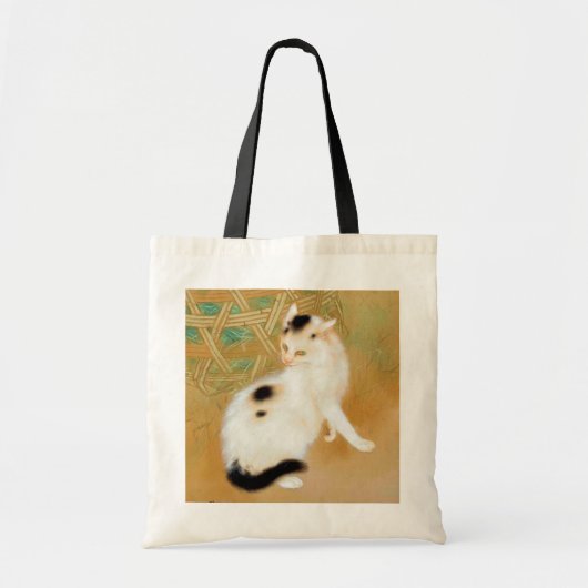 Japanse kat, Takeuchi Seihō, Japanse kunst Tote Bag (Voorkant)