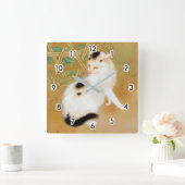 Japanse kat, Takeuchi Seihō, Japanse kunst Vierkante Klok (Huis)