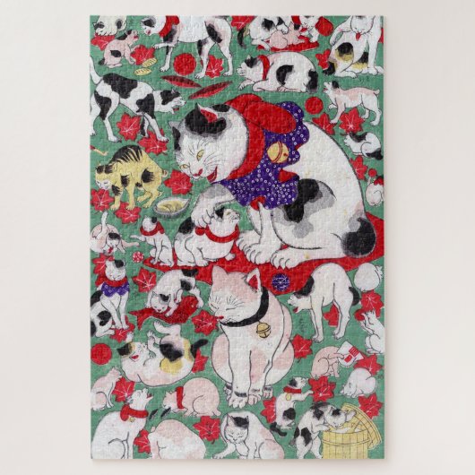 Japanse kat, Ukiyo-e Legpuzzel (Verticaal)