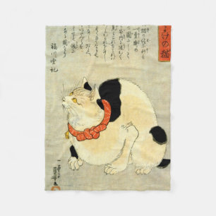 Japanse kat, Utagawa Kuniyoshi Fleece Deken