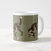 Japanse kat vangen een kikker grote koffiekop (Voorkant rechts)