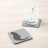 Japanse kat - zwarte en witte Kimono-afdrukken Drankjes Onderzetter (Rechterzijde)