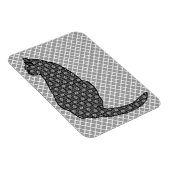 Japanse kat - zwarte en witte Kimono-afdrukken Magneet (Rechterzijde)