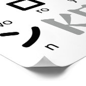 Japanse Katakana-tabel (Wagashi) Poster (Hoek)