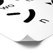 Japanse Katakana-tafel (Lucky Cat) Poster (Hoek)