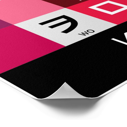 Japanse Katakana-tafel Poster (Hoek)