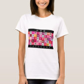 Japanse Katakana-tafel T-shirt (Voorkant)