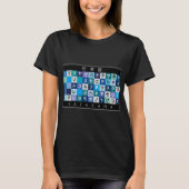 Japanse Katakana-tafel T-shirt (Voorkant)