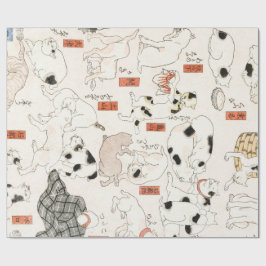 JAPANSE KATTEN (1847-1850) GIFT WRAPPING CADEAUPAPIER