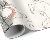 JAPANSE KATTEN (1847-1850) GIFT WRAPPING CADEAUPAPIER (Rol Hoek)