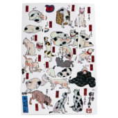 Japanse katten (achtergrondkleur kan worden gewijz medium cadeauzakje (Achterkant)