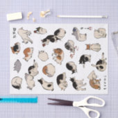 Japanse katten (achtergrondkleur kan worden gewijz tissuepapier (Craft)