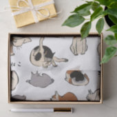 Japanse katten (achtergrondkleur kan worden gewijz tissuepapier (Geschenk)