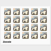 Japanse katten bloesem boom sticker (Vel)