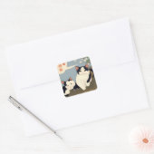Japanse katten bloesem boom sticker (Envelop)