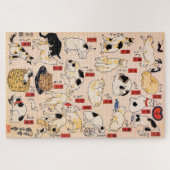 Japanse katten door Utagawa Kuniyoshi Legpuzzel (Horizontaal)