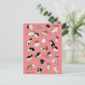 Japanse katten, Hiroshige, Ukiyo-e Briefkaart (Staand voorkant)