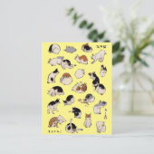 Japanse katten, Hiroshige, Ukiyo-e Briefkaart (Staand voorkant)