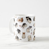 Japanse katten, Hiroshige, Ukiyo-e Koffiemok (Voorkant links)