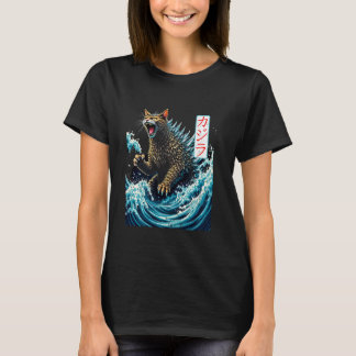 Japanse Katten Kawaii Japan Kat Monster & Kanagawa T-shirt