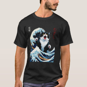 Japanse Katten Kawaii T-shirt Japan Kat & Kanagawa