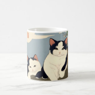 Japanse Katten Kersenbloesem Boom Mok – Ukiyo-e St