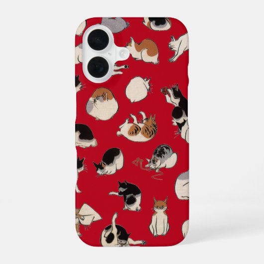 Japanse katten (kleurenkooster) iPhone 16 hoesje (Achterkant)