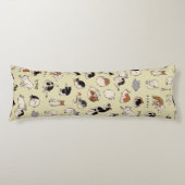 Japanse katten (kleurenkooster) lichaamskussen (Voorkant)