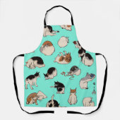 Japanse katten (kleurenkooster) schort (Voorkant)