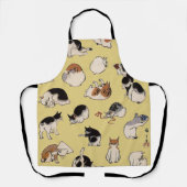 Japanse katten (kleurenkooster) schort (Voorkant)