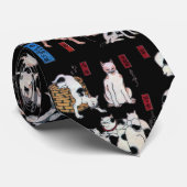 Japanse katten, Kuniyoshi, Ukiyo-e Stropdas (Opgerold)