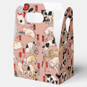 Japanse katten Ukiyo-e Funny kat Bedankdoosjes (Geopend)
