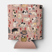 Japanse katten Ukiyo-e Funny kat Blikjeskoeler (Achterkant)