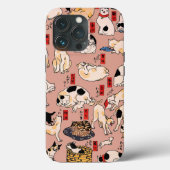 Japanse katten Ukiyo-e Funny kat Case-Mate iPhone Case (Achterkant)