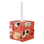 Japanse katten Ukiyo-e Funny kat Decoratie (Achter hoekig)