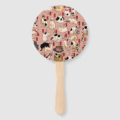 Japanse katten Ukiyo-e Funny kat Handwaaier (Voorkant)