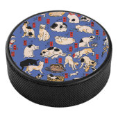 Japanse katten Ukiyo-e Funny kat Hockey Puck (3/4)