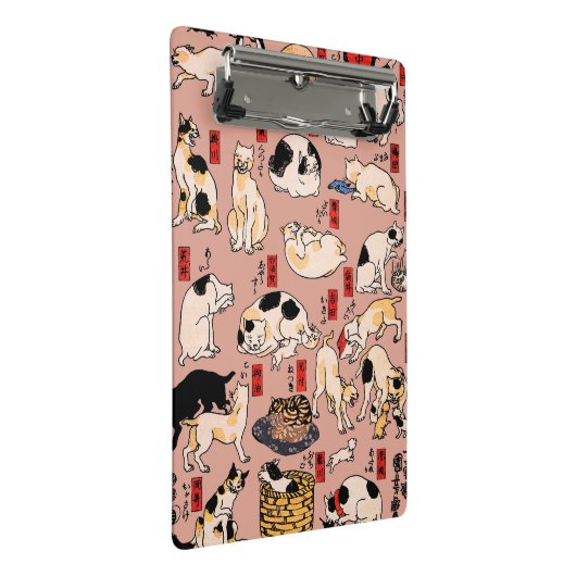 Japanse katten Ukiyo-e Funny kat Mini Klembord (Schuin)