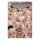 Japanse katten Ukiyo-e Funny kat Mini Klembord (Voorkant)