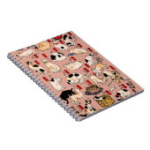 Japanse katten Ukiyo-e Funny kat Notitieboek (Rechterzijde)